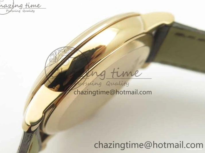 0119 Practical De Ville RG MKF 1:1 Best Edition Silver Dial RG Markers on Brown Leather Strap MIYOTA 9015 V 8049